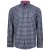 Kam Jeans 6156 Long Sleeve Check Shirt Navy - Srajce - Moške srajce za Močnejše Postave