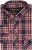 Kam Jeans 6301 LS Casual Check Shirt Red - Srajce - Moške srajce za Močnejše Postave