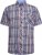 Kam Jeans 6313 Casual Check Short Sleeve Shirt Grey - Srajce - Moške srajce za Močnejše Postave