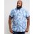 D555 Santana Hawaii Shirt Sky Blue - Srajce - Moške srajce za Močnejše Postave