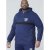 D555 Sergio Half Zip Hoodie Navy - Puloverji & jopice - Moški Puloverji & Jopice za Močnejše Postave