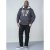 D555 Vadal Full Zip Hoodie Charcoal - Puloverji & jopice - Moški Puloverji & Jopice za Močnejše Postave