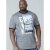D555 Howie Fine Stripe T-shirt Grey - Kratke Majice - Moške kratke majice za močnejše postave