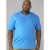 D555 Signature V-neck T-shirt Blue - Kratke Majice - Moške kratke majice za močnejše postave