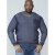 D555 Bryson Crewneck Sweater with Pocket Navy - Puloverji & jopice - Moški Puloverji & Jopice za Močnejše Postave
