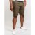 D555 Gilbert Stretch Shorts Khaki - Kratke hlače - Moške Kratke Hlače za Močnejše Postave