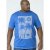 D555 Kansas T-shirt Blue - Kratke Majice - Moške kratke majice za močnejše postave