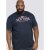 D555 Thornton Embroidery T-shirt Navy - Kratke Majice - Moške kratke majice za močnejše postave