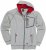 Adamo Michael Hoodie with Zipper Grey - Puloverji & jopice - Moški Puloverji & Jopice za Močnejše Postave