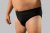 20 Nodi Stretch Cotton Briefs with Embroidered Side Label Black - Spodnje perilo & kopalne hlače - Moško Spodnje Perilo za močnejše postave