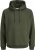 Jack & Jones Bradley Hoodie Dark Green - Puloverji & jopice - Moški Puloverji & Jopice za Močnejše Postave