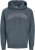Jack & Jones CALEB Hoodie Blue - Puloverji & jopice - Moški Puloverji & Jopice za Močnejše Postave