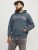 Jack & Jones CALEB Hoodie Blue - Puloverji & jopice - Moški Puloverji & Jopice za Močnejše Postave
