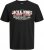 Jack & Jones Logo 2COL T-Shirt Black - Kratke Majice - Moške kratke majice za močnejše postave