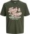 Jack & Jones Logo 2COL T-Shirt Green - Kratke Majice - Moške kratke majice za močnejše postave