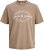 Jack & Jones Dover T-shirt Short Sleeve Brown - Kratke Majice - Moške kratke majice za močnejše postave