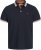 Jack & Jones Paulos Short Sleeve Polo Black Navy - Polo majice - Moške Polo Majice za Močnejše Postave