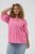 Kaffe Curve Karlia 3/4 Sleeve Blouse Pink - Bluze & Tunike - 