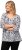 Ulla Popken Number Print 3/4 Sleeve Tee Snow White - Natisnjene majice za ženske - 