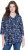Ulla Popken Asymmetric Cowboy Boot Print Tee Dark Blue - Natisnjene majice za ženske - 