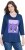 Ulla Popken Fashion Graphic T-Shirt Dark Blue - Natisnjene majice za ženske - 