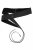 Ulla Popken Soft Leather Tie Belt Black - Ženski pasovi - 