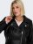 Only Carmakoma Emmy Biker Jacket Black - Usnjene jakne - 