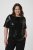 Kaffe Curve Mirana Sequin Blouse Black - Bluze - 