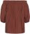Kaffe Curve Neela Off-Shoulder Blouse Henna Brown - Bluze & Tunike - 