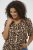 Kaffe Curve Ami Short Sleeve Blouse Printed Leopard - Bluze & Tunike - 