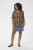 Kaffe Curve Ami Short Sleeve Blouse Printed Leopard - Bluze & Tunike - 