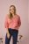 Kaffe Curve Jilanda V-Neck Pullover Red - Puloverji & pletenine - 