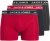 Jack & Jones Hector Solid Trunks 3-Pack Navy/Red/Grey - Boksarice - Moške Boksarice za Močnejše postave