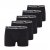 North Latitude 5-Pack Boxershorts Black - Boksarice - Moške Boksarice za Močnejše postave