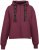 Nora Mikken GERTRUD Cropped Hoodie Burgundy - Puloverji & jopice - 