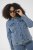 Kaffe Curve Vilana Denim Jacket Washed Blue - Kavbojske jakne - 