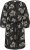 Kaffe Curve Kimmie Dress Black Chalk Embroidery - Midi obleke - 