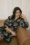 Kaffe Curve Kimmie Dress Black Chalk Embroidery - Midi obleke - 