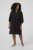 Kaffe Curve Dina Dress Black Deep - Midi obleke - 