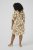 Kaffe Curve Marla Dress Oak Chalk Leaf - Midi obleke - 