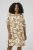 Kaffe Curve Marla Dress Oak Chalk Leaf - Midi obleke - 