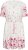 Kaffe Curve Rosa Mini Dress White Rose Border Flower - Mini obleke - 