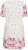 Kaffe Curve Rosa Mini Dress White Rose Border Flower - Mini obleke - 