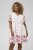 Kaffe Curve Rosa Mini Dress White Rose Border Flower - Mini obleke - 