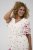 Kaffe Curve Rosa Mini Dress White Rose Border Flower - Mini obleke - 