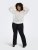 Only Carmakoma Pever Flared Pants Black - Hlače - 