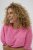 Kaffe Curve Minia Pullover Pink Power Melange - Pleten puloverji - 