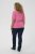 Kaffe Curve Minia Pullover Pink Power Melange - Pleten puloverji - 