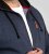 D555 Mansfield Hoodie with Zipper Navy - Puloverji & jopice - Moški Puloverji & Jopice za Močnejše Postave