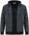 Duke Fareham Bonded Sherpa Lining Knitted Hoodie Grey - Puloverji & jopice - Moški Puloverji & Jopice za Močnejše Postave